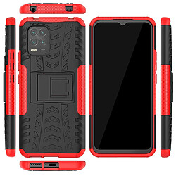 Coque en TPU pneu cool avec béquille rouge pour votre Xiaomi Mi 10 Youth 5G/Mi 10 Lite 5G