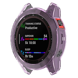 Coque en TPU anti-griffes, violet transparent pour votre Garmin Epix Gen2