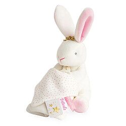 Doudou et Compagnie Lapin fleurs pantin avec mouchoir