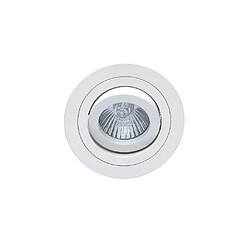 Avis Inspired Downlight encastré pivotant 9,2 cm rond 1 x GU10 Max 50W blanc mat