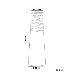 Avis Beliani Vase décoratif TARRAGONA fait à la main Céramique 57 cm Blanc