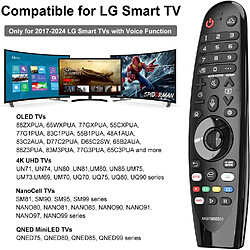 SANAG Telecommande De Rechange Mr20Ga Lg Magic Remote Pour Lg Smart Tv 2017-2024, Telecommande Magic Avec Fonction Vocale Et Air Mouse Pour Lg Voice Magic Remote