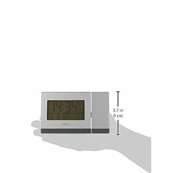 Acheter Technoline WT 538 Réveil projecteur Radio-piloté avec capteur Tactile, Plastique, Argent-Anthracite, 15 x 4 x 9 cm WT 538