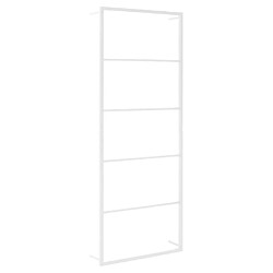 vidaXL Porte-serviette Blanc 45x10x115 cm Acier