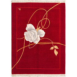 Vidal Tapis de laine 203x152 rouge Darya 