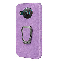 Coque en TPU + PU avec béquille, violet pour votre Nokia X10/X20