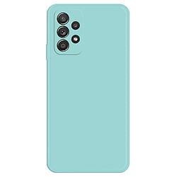 Coque en TPU antichoc, caoutchouté pour votre Samsung Galaxy A52 4G/5G/A52s 5G - cyan