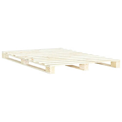 vidaXL Cadre de lit de palette sans matelas 180x200 cm bois massif pin