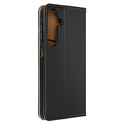 Avizar Housse pour Samsung Galaxy A15 5G Cuir Véritable Porte-carte Noir