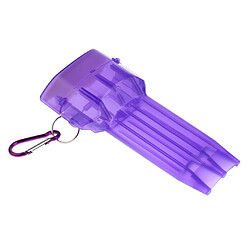 boîte de dart en plastique portable dart case dart boîte de rangement avec boucle de verrouillage violet