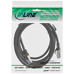 Avis Câble Patch InLine®, Cat. 6A, S / FTP, TPE flexible, noir, 1 m