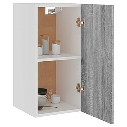 Avis vidaXL Armoire suspendue Sonoma gris 29,5x31x60 cm Bois d'ingénierie