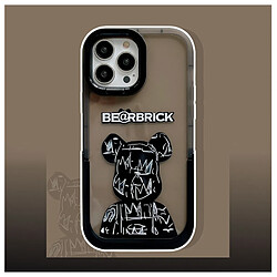 GUPBOO Étui pour iPhone12 Tide Brand Violent Bear Cartoon Support de coque de téléphone en silicone