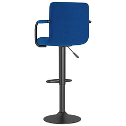 Acheter vidaXL Tabouret de bar Bleu Tissu