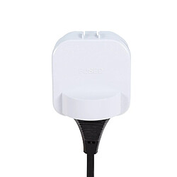 Avis Ledkia Adaptateur Prise Type E Tête Large avec Câble Droit à Prise Type G (UK) Blanc