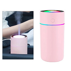 Humidificateur Diffuseur Car Home Aroma Purificateur D'air Lumière Colorée 320ML Rose