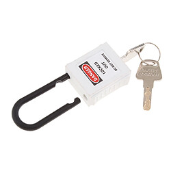 PL38-KD Cadenas De Verrouillage De Sécurité Incurvé PVC 38 Mm Blanc