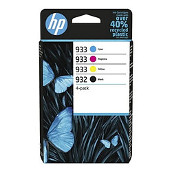 HP 932/933 - Pack de 4 cartouches noire, cyan, magenta jaune HP 6ZC71AE