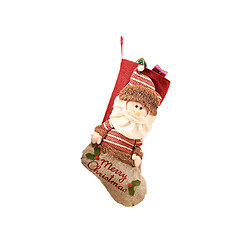 C326 Noël 3D Old Homme Chaussettes Sac-cadeau Sac de Noël Arbre de Noël Cheminée Pendentif Sac de Noël Sac-cadeau de bonbons pour fête de Noël