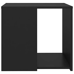 Avis vidaXL Table d'appoint noir 50x50x45 cm bois d'ingénierie