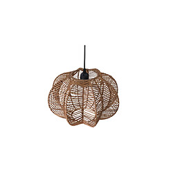 ICONIK INTERIOR Lustre de plafond en rotin - Suspension de style Boho Bali - Pya Naturel