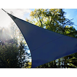 Avis Perel Voile d'ombrage LED intégré Ciel étoilé Triangle 3,6m Bleu foncé