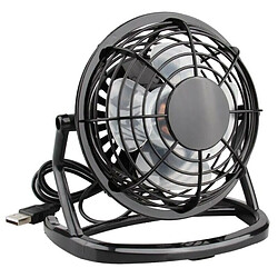 (Noir) Mini Ventilateur de Bureau USB Petit Refroidisseur d'Air de Ventilateurs de Table Portables Alimentés Par Refroidissement Silencieux