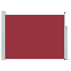 Maison Chic Auvent latéral rétractable de balcon | Store extérieur | Auvent solaire de patio 100x500 cm Rouge -GKD85299