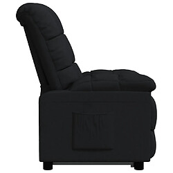 Avis vidaXL Fauteuil inclinable Noir Tissu