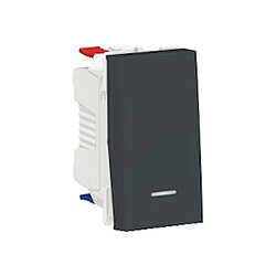 Schneider Electric va et vient - lumineux / témoin - 10a - 1 module - anthracite - schneider unica nu310354s