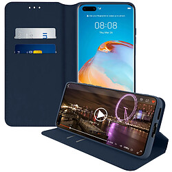 Avizar Housse Huawei P40 Étui Folio Portefeuille Fonction Support bleu