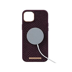 Acheter NJORD Coque Magsafe pour iPhone 14 Plus Eldur 2M en Cuir Violet foncé