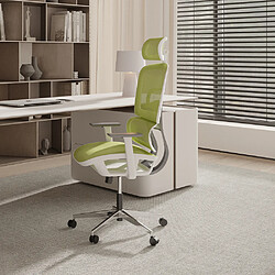 Avis ICONIK INTERIOR Chaise de bureau ergonomique avec roulettes et accoudoirs - Keys Vert