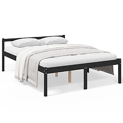 vidaXL Lit pour personne âgée sans matelas 150x200 cm bois pin massif