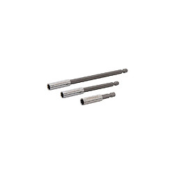 3 porte-embouts de vissage magnétiques 60, 100, 150 mm - 724109 - Silverline