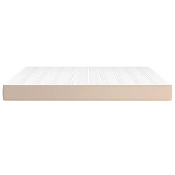 Avis vidaXL Matelas de lit à ressorts ensachés Cappuccino 160x200x20 cm