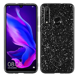 Wewoo Coque TPU Antichoc Poudre Glitter pour Huawei nova 4 Noir