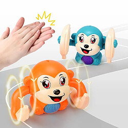 Universal 1pcs (couleur aléatoire) sur les jouets de singe pour les enfants Musique Walk Tumbling rampant petit singe