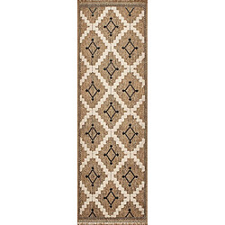 Acheter Jardindeco Tapis intérieur extérieur aspect jute noire Tijuana 9041 170 x 120 cm.