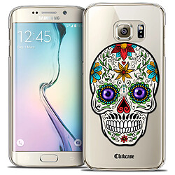 Avis Caseink Coque Housse Etui Samsung Galaxy S6 Edge [Crystal HD Collection Skull Design Maria's Flower - Rigide - Ultra Fin - Imprimé en France]