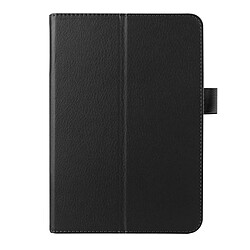 Wewoo Housse Étui noir pour Samsung Galaxy Tab S2 8.0 / T715 Litchi Texture Horizontal Flip couleur solide Smart Case en cuir avec deux pliage titulaire & Fonction Sommeil / Réveil