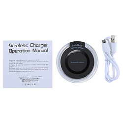 Wewoo Chargeur sans fil noir pour iPhone X 8 et 8 Plus, Galaxy S8 S8 +, LG G3 G2, Nokia Lumia 820, Google Nexus 6 5 & 4 autres smartphones standards QI FANTASY 5V 1A Sortie Standard sans ultra-mince avec indicateur de charge, Support Téléphones standard, pas cher