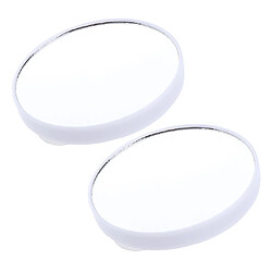 Acheter 2x Miroir Aspiration Murale Voyage 10X Loupe Maquillage Cosmétique Miroirs De Chambre Blanc