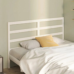 vidaXL Tête de lit Blanc 146x4x100 cm Bois massif de pin