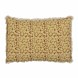 BigBuy Home Coussin Coton Marron Beige 60 x 40 cm