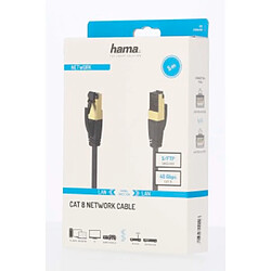 HAMA Câble réseau CAT-8, 40 Gbit/s, blindé S/FTP, ss halogène, 5,00 m