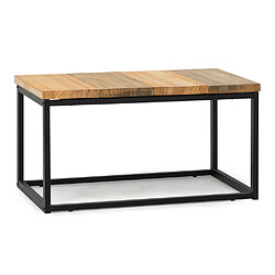 Ds Meubles Table basse Preston Noir 80x40x38cm