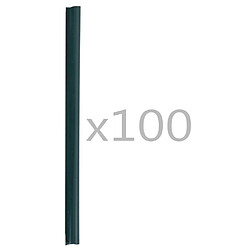 vidaXL Attaches de bande de clôture 100 pcs PVC Vert