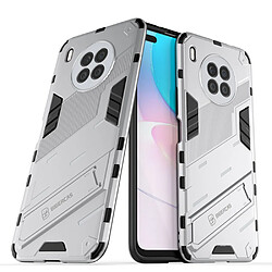 Coque en TPU antichoc, hybride avec béquille blanc pour votre Huawei nova 8i (Global Version)