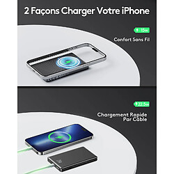 Acheter SANAG Batterie Externe Avec Mag-Safe Magnetique, Compacte 10000Mah 20W Power Bank Charge Rapide Usb C, Induction Portable Sans Fil Petite Powerbank Pour Iphone 16/15/14/13/12 Plus Pro Serie